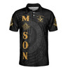 Custom Lodge Name Number Masonic Faith Hope Charity Freemasonry 3D Men's Polo Shirt S-5XL