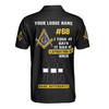 Personalized Name Freemasonry I Took An Oath Smib Prince Hall 3D Men's Polo Shirt S-5XL