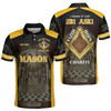 Personalized Lodge Name Freemasonry 2B1 ASK1 Faith Hope Charity 3 Degrees of light 3D Men's Polo Shirt S-5XL