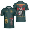 Customize Name Knights Templar Past Eminent Grand Commander 40 Miles Club Freemasonry 3D Men's Polo Shirt S-5XL