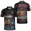 Custom Temple Freemason Noble Shriners in Egyptian pyramid futuristic landscape 3D Men's Polo Shirt S-5XL