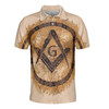 Personalized Lodge Name Freemason Square and Compass Mason 3D Men's Polo Shirt S-5XL
