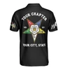 Customize Name, Chapter Name OES Order of The Eastern Star Sistar Freemason 3D Men's Polo Shirt S-5XL