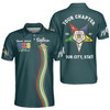 Customize Name, Chapter Name OES Order of The Eastern Star Sistar Freemason 3D Men's Polo Shirt S-5XL