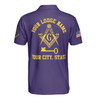 Personalized International Masonic Emblem 3D Men's Polo Shirt S-5XL