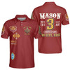 Custom Look To The East Mason Brotherhood 3D Men's Polo Shirt S-5XL
