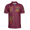 Custom Name DOI Daughters Of Isis Orange Queen Shriners Aeaonms 3D Men's Polo Shirt S-5XL
