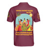 Custom Name DOI Daughters Of Isis Orange Queen Shriners Aeaonms 3D Men's Polo Shirt S-5XL