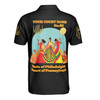 Custom Name DOI Daughters Of Isis Orange Queen Shriners Aeaonms 3D Men's Polo Shirt S-5XL