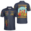 Custom Name DOI Daughters Of Isis Orange Queen Shriners Aeaonms 3D Men's Polo Shirt S-5XL