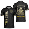 Customize Name Lodge Name Prince Hall PHA Tampered by Tradition Freemasonry 3D Men's Polo Shirt S-5XL