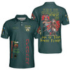 Custom Temple Name Nobles Mystic Shrine AEAONMS Warrior Freemasonry 3D Men's Polo Shirt S-5XL