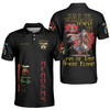 Custom Temple Name Nobles Mystic Shrine AEAONMS Warrior Freemasonry 3D Men's Polo Shirt S-5XL