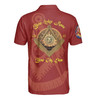 Custom Lodge Name Number Masonic Past Master Sun Freemasonry 3D Men's Polo Shirt S-5XL