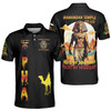 Custom Temple Name Nobles Mystic Shrine AEAONMS Pharaoh King 1893 PHA Freemasonry 3D Men's Polo Shirt S-5XL