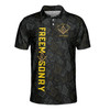 Customize Name Lodge Name Masonic Letter G Faith Hope Charity Pattern Seamless Freemasonry 3D Men's Polo Shirt S-5XL