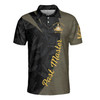 Personalized Name Past Master Emblem Square Compass F&AM PHA Freemason 3D Men's Polo Shirt S-5XL