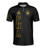 Personalized Name Prince Hall Affiliated F&AM PHA The Black Suits Freemason 3D Men's Polo Shirt S-5XL