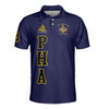 Personalized Name Prince Hall Affiliated F&AM PHA The Black Suits Freemason 3D Men's Polo Shirt S-5XL
