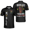 Custom Temple Name Nobles Mystic Shrine AEAONMS Known, Wise & Gallant Streng Fury 3D Men's Polo Shirt S-5XL