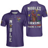 Custom Temple Name Nobles Mystic Shrine AEAONMS Known, Wise & Gallant Streng Fury 3D Men's Polo Shirt S-5XL
