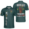 Custom Temple Name Nobles Mystic Shrine AEAONMS Known, Wise & Gallant Streng Fury 3D Men's Polo Shirt S-5XL