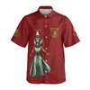 Personalized Court Name DOI Egyptian Ancient Goddess Crown of Eternity 3D Button Down Shirt Size S-5XL