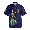 Personalized Court Name DOI Egyptian Ancient Goddess Crown of Eternity 3D Button Down Shirt Size S-5XL