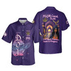 Personalized Court Name DOI Daughters Of Isis Purple Lady Shriners AEAONMS 3D Button Down Size S-5XL