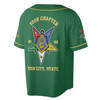 Custom Name Order of the Eastern Star Masonic Lodge OES 3D Baseball Jersey Shirt Size S-5XL