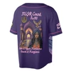 Personalized Court Name DOI Daughters Of Isis Purple Lady Shriners AEAONMS 3D Baseball Jersey Shirt Size S-5XL