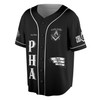 Personalized Lodge Name Faith Hope Charity F&AM PHA Black and White Freemasonry 3D Baseball Jersey Shirt Size S-5XL