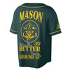 Personalized Name Past Master Making Men BETTER From the Ground Up Freemason 3D Baseball Jersey Shirt Size S-5XL