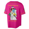 Customized Name 1850 OES FATAL Sister Eyes Mask Order Of The Eastern Star Pentagon Down 3D Baseball Jersey Shirt Size S-5XL