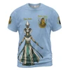 Personalized Court Name DOI Egyptian Ancient Goddess Crown of Eternity 3D Tshirt Size S-5XL