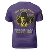 Personalized Name Prince Hall Affiliated F&AM PHA The Black Suits Freemason 3D T-shirt Size S-5XL