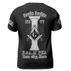 Personalized Lodge Name Faith Hope Charity F&AM PHA Black and White Freemasonry 3D T-shirt Size S-5XL