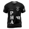 Personalized Lodge Name Faith Hope Charity F&AM PHA Black and White Freemasonry 3D T-shirt Size S-5XL