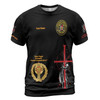Customize Name Knights Templar Past Eminent Grand Commander 40 Miles Club Freemasonry 3D T-shirt Size S-5XL