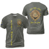 Custom Lodge Name Number Masonic Past Master Sun Freemasonry 3D T-shirt Size S-5XL