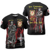 Customize Commandery Name Masonic Knights Templar Freemason 3D T-shirt Size S-5XL