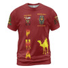 Custom Temple Name Nobles Mystic Shrine AEAONMS Pharaoh King 1893 PHA Freemasonry 3D T-shirt Size S-5XL
