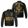 Personalized Lodge Name Freemasonry 357 So Mote It Be Compass and Square 3D Bomber Jacket Size S-5XL