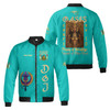 Personalized Court Name DOI Egyptian Ancient Sun Crown Goddess 3D Bomber Jacket Shirt Size S-5XL
