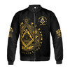 Custom Lodge Name Freemason From Darkness To Light 2B1 ASk1 3D Bomber Jacket Size S-5XL