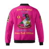 Custom Chapter Name OES Order of the Eastern Star Masonic Destined To Shine 3D Bomber Jacket Size S-5XL