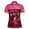 Plan For The Day Pink Golf Lover Custom Name Women's Polo Shirt S-5XL