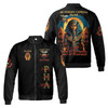 Custom Temple Name Nobles Mystic Shrine AEAONMS King Of The Desert Freemasonry 3D Bomber Jacket Size S-5XL