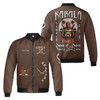 Custom Temple Name Nobles Mystic Shrine AEAONMS Desert Warrior Freemasonry 3D Bomber Jacket Size S-5XL