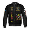 Custom Temple Name Nobles Mystic Shrine AEAONMS Kaaba Guardian PHA Freemasonry 3D Bomber Jacket Size S-5XL